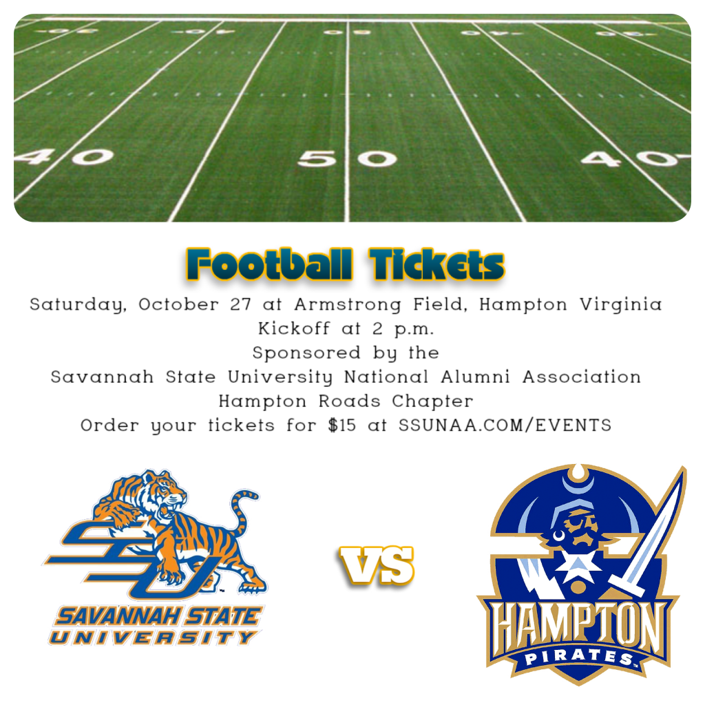 SSU football tickets available for Hampton game on Oct 27 SSUNAA